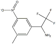 2,2,2-trifluoro-1-(3-methyl-5-nitrophenyl)ethan-1-amine 结构式