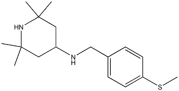2,2,6,6-tetramethyl-N-{[4-(methylsulfanyl)phenyl]methyl}piperidin-4-amine 结构式