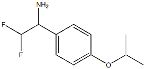 2,2-difluoro-1-[4-(propan-2-yloxy)phenyl]ethan-1-amine 结构式