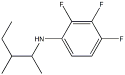 2,3,4-trifluoro-N-(3-methylpentan-2-yl)aniline 结构式