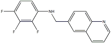 2,3,4-trifluoro-N-(quinolin-6-ylmethyl)aniline 结构式