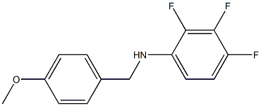 2,3,4-trifluoro-N-[(4-methoxyphenyl)methyl]aniline 结构式