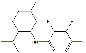 2,3,4-trifluoro-N-[5-methyl-2-(propan-2-yl)cyclohexyl]aniline 结构式