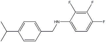 2,3,4-trifluoro-N-{[4-(propan-2-yl)phenyl]methyl}aniline 结构式