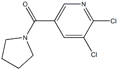 2,3-dichloro-5-(pyrrolidin-1-ylcarbonyl)pyridine 结构式