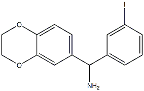 2,3-dihydro-1,4-benzodioxin-6-yl(3-iodophenyl)methanamine 结构式