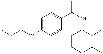 2,3-dimethyl-N-[1-(4-propoxyphenyl)ethyl]cyclohexan-1-amine 结构式