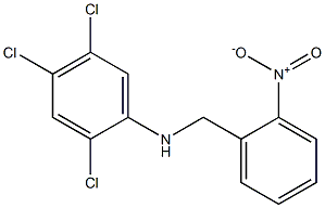 2,4,5-trichloro-N-[(2-nitrophenyl)methyl]aniline 结构式