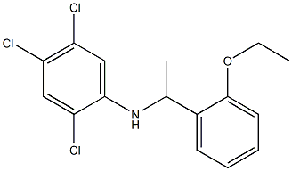 2,4,5-trichloro-N-[1-(2-ethoxyphenyl)ethyl]aniline 结构式