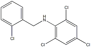 2,4,6-trichloro-N-[(2-chlorophenyl)methyl]aniline 结构式