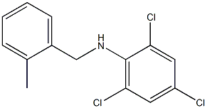 2,4,6-trichloro-N-[(2-methylphenyl)methyl]aniline 结构式