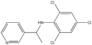 2,4,6-trichloro-N-[1-(pyridin-3-yl)ethyl]aniline 结构式