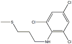 2,4,6-trichloro-N-[3-(methylsulfanyl)propyl]aniline 结构式