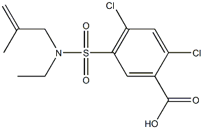 2,4-dichloro-5-[ethyl(2-methylprop-2-en-1-yl)sulfamoyl]benzoic acid 结构式