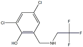 2,4-dichloro-6-{[(2,2,2-trifluoroethyl)amino]methyl}phenol 结构式