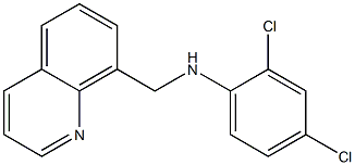 2,4-dichloro-N-(quinolin-8-ylmethyl)aniline 结构式