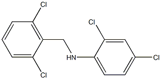 2,4-dichloro-N-[(2,6-dichlorophenyl)methyl]aniline 结构式