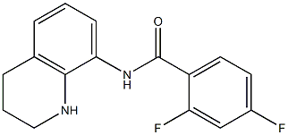 2,4-difluoro-N-(1,2,3,4-tetrahydroquinolin-8-yl)benzamide 结构式