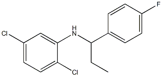 2,5-dichloro-N-[1-(4-fluorophenyl)propyl]aniline 结构式