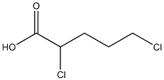 2,5-dichloropentanoic acid 结构式