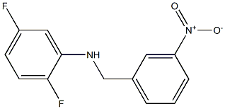 2,5-difluoro-N-[(3-nitrophenyl)methyl]aniline 结构式