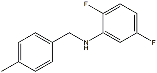 2,5-difluoro-N-[(4-methylphenyl)methyl]aniline 结构式