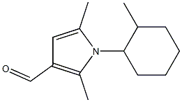 2,5-dimethyl-1-(2-methylcyclohexyl)-1H-pyrrole-3-carbaldehyde 结构式