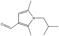 2,5-dimethyl-1-(2-methylpropyl)-1H-pyrrole-3-carbaldehyde 结构式