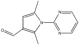 2,5-dimethyl-1-pyrimidin-2-yl-1H-pyrrole-3-carbaldehyde 结构式