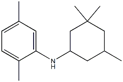 2,5-dimethyl-N-(3,3,5-trimethylcyclohexyl)aniline 结构式