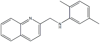 2,5-dimethyl-N-(quinolin-2-ylmethyl)aniline 结构式