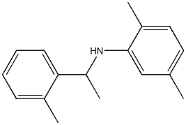 2,5-dimethyl-N-[1-(2-methylphenyl)ethyl]aniline 结构式