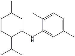 2,5-dimethyl-N-[5-methyl-2-(propan-2-yl)cyclohexyl]aniline 结构式