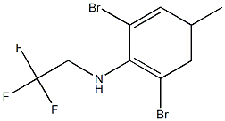 2,6-dibromo-4-methyl-N-(2,2,2-trifluoroethyl)aniline 结构式