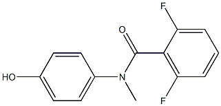 2,6-difluoro-N-(4-hydroxyphenyl)-N-methylbenzamide 结构式