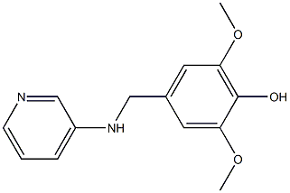 2,6-dimethoxy-4-[(pyridin-3-ylamino)methyl]phenol 结构式