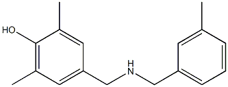 2,6-dimethyl-4-({[(3-methylphenyl)methyl]amino}methyl)phenol 结构式