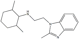 2,6-dimethyl-N-[2-(2-methyl-1H-1,3-benzodiazol-1-yl)ethyl]cyclohexan-1-amine 结构式