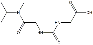 2-[({[methyl(propan-2-yl)carbamoyl]methyl}carbamoyl)amino]acetic acid 结构式