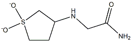 2-[(1,1-dioxidotetrahydrothien-3-yl)amino]acetamide 结构式