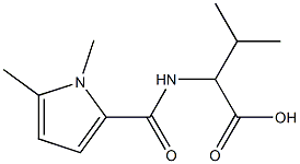 2-[(1,5-dimethyl-1H-pyrrol-2-yl)formamido]-3-methylbutanoic acid 结构式