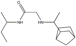 2-[(1-{bicyclo[2.2.1]heptan-2-yl}ethyl)amino]-N-(butan-2-yl)acetamide 结构式