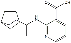 2-[(1-{bicyclo[2.2.1]heptan-2-yl}ethyl)amino]pyridine-3-carboxylic acid 结构式