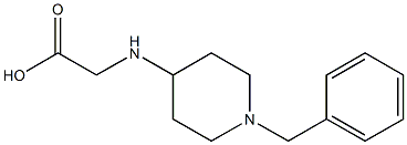 2-[(1-benzylpiperidin-4-yl)amino]acetic acid 结构式