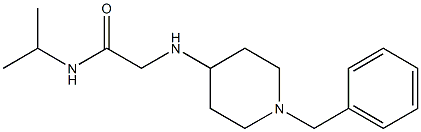 2-[(1-benzylpiperidin-4-yl)amino]-N-(propan-2-yl)acetamide 结构式