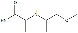 2-[(1-methoxypropan-2-yl)amino]-N-methylpropanamide 结构式