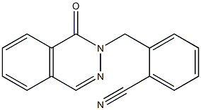 2-[(1-oxophthalazin-2(1H)-yl)methyl]benzonitrile 结构式