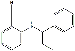 2-[(1-phenylpropyl)amino]benzonitrile 结构式