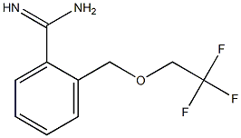 2-[(2,2,2-trifluoroethoxy)methyl]benzenecarboximidamide 结构式