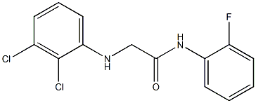 2-[(2,3-dichlorophenyl)amino]-N-(2-fluorophenyl)acetamide 结构式
